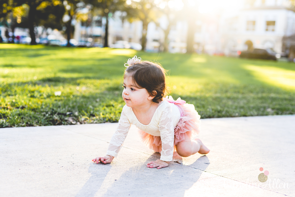 grass, sun flare, tutu, baby