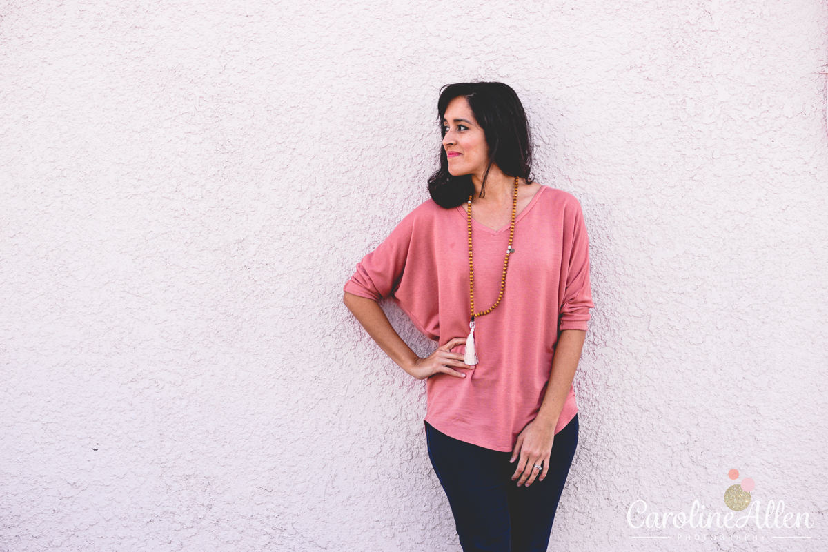 pink wall, headshot, lifestyle session