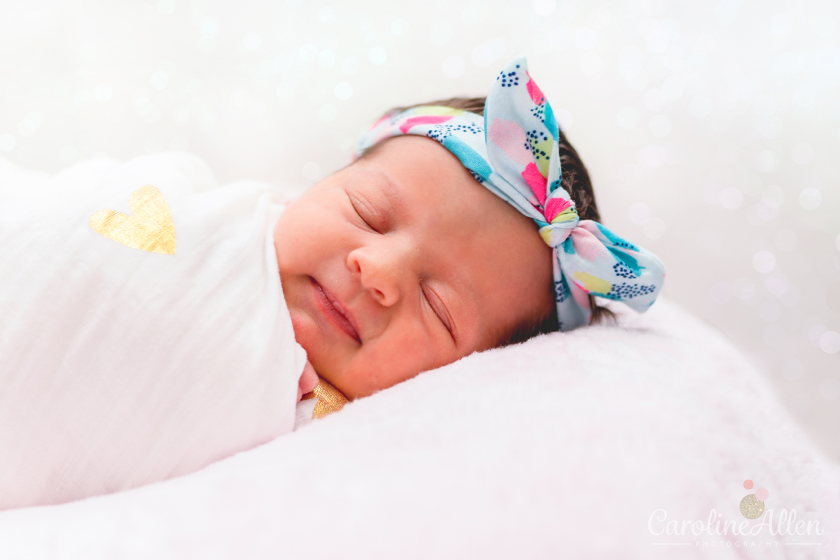 newborn, heart, baby, sleeping