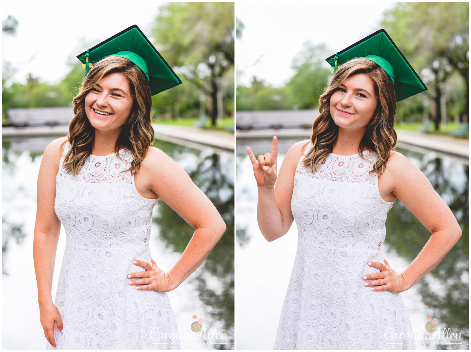 portrait, white dress, grad