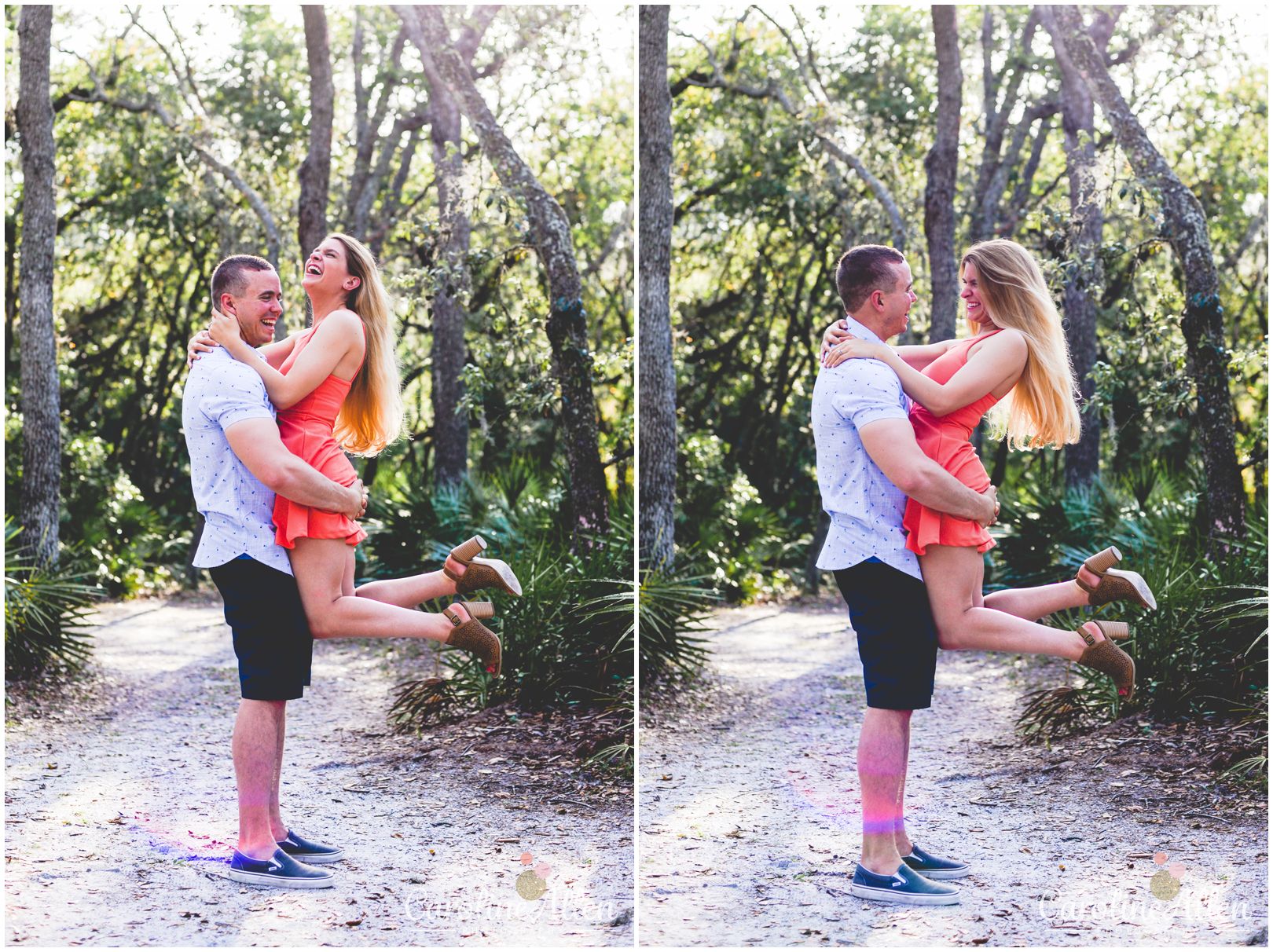 picking up, blonde hair, couple, spinning