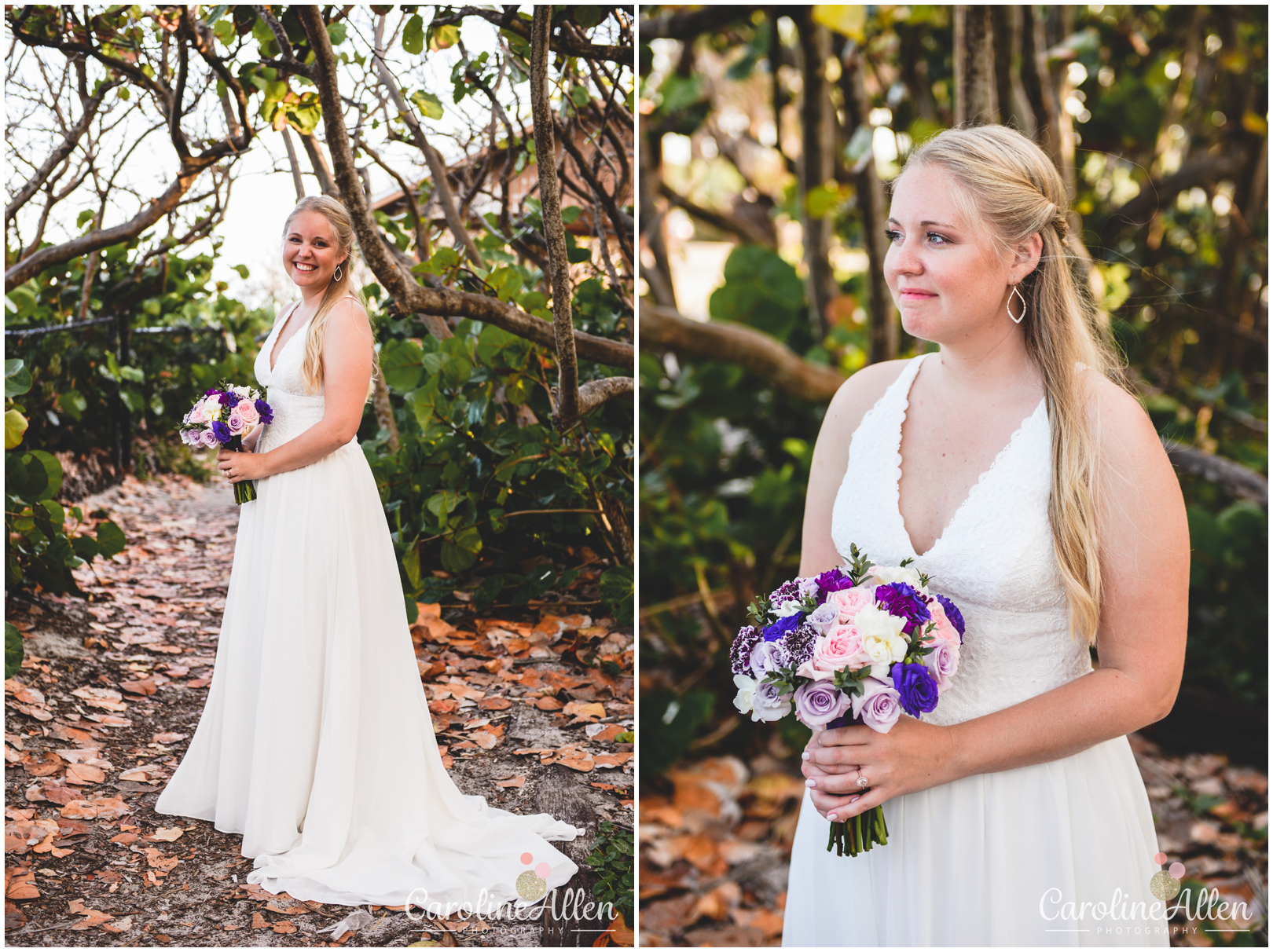 bride, wedding dress, trees