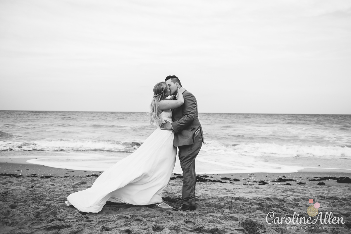 black and white, beach, love, waves