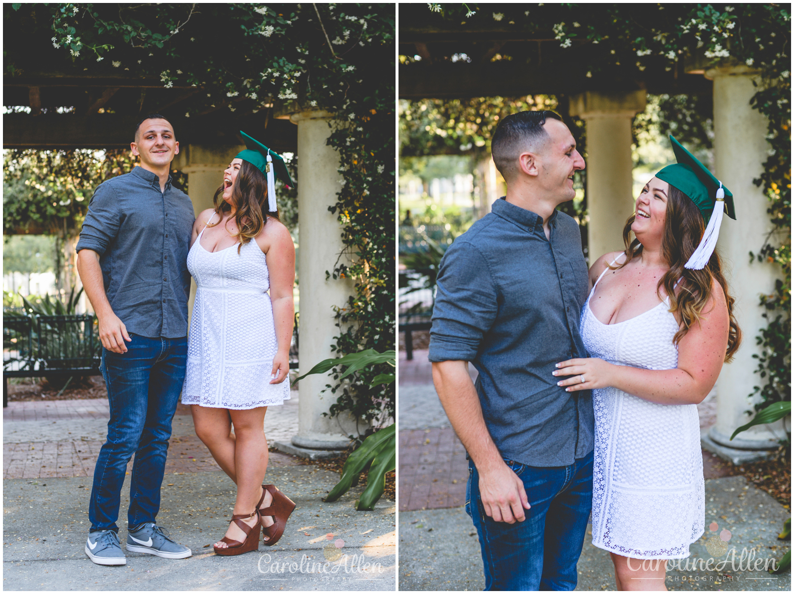 couple, laughing, posing