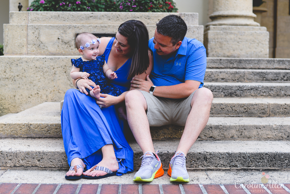 steps, family, blue