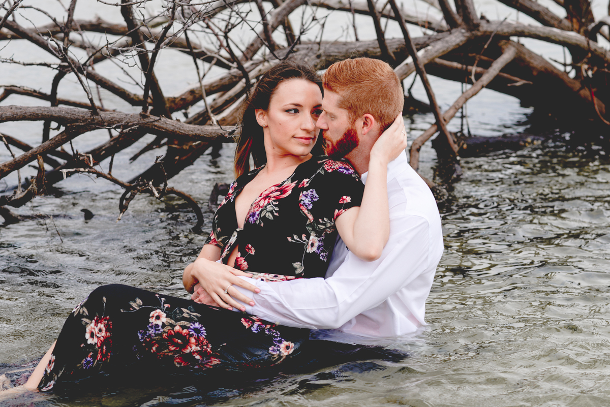 tree, ocean, water, love, couple