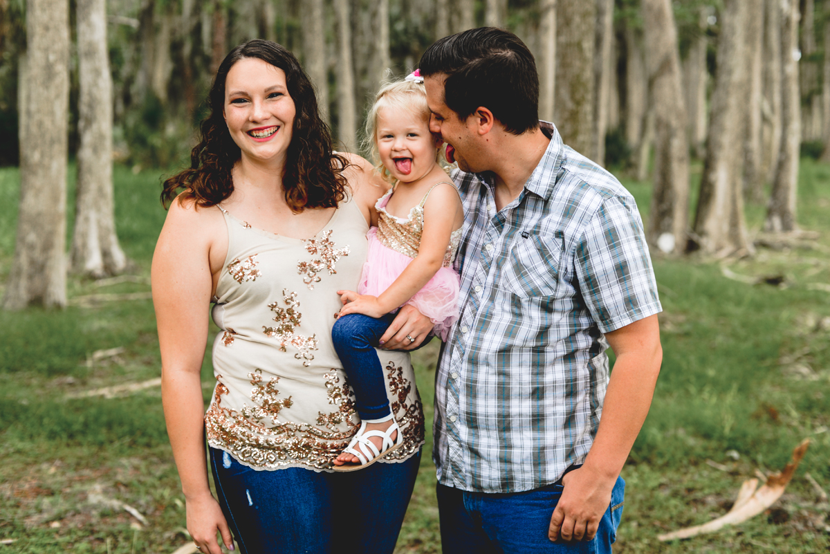 silly, family, tongues, grass, trees, forest, park