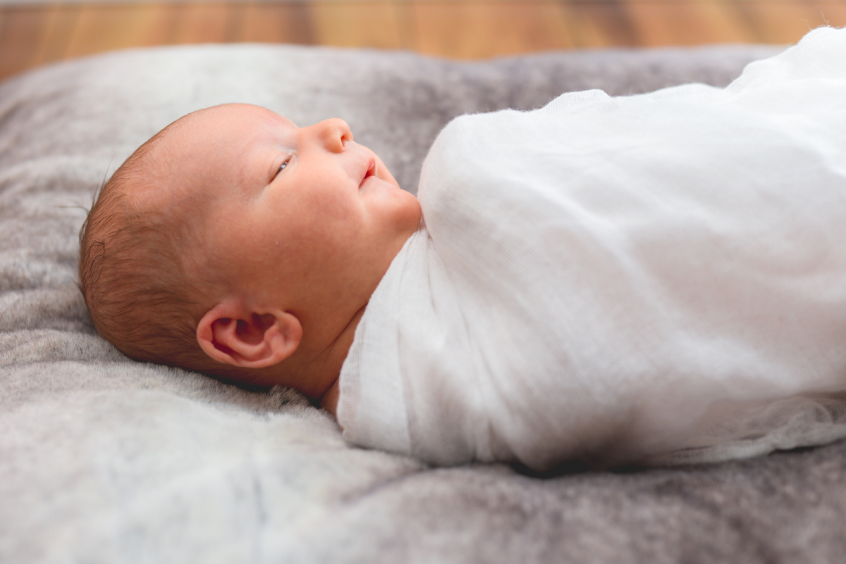 profile, baby boy, newborn, ear