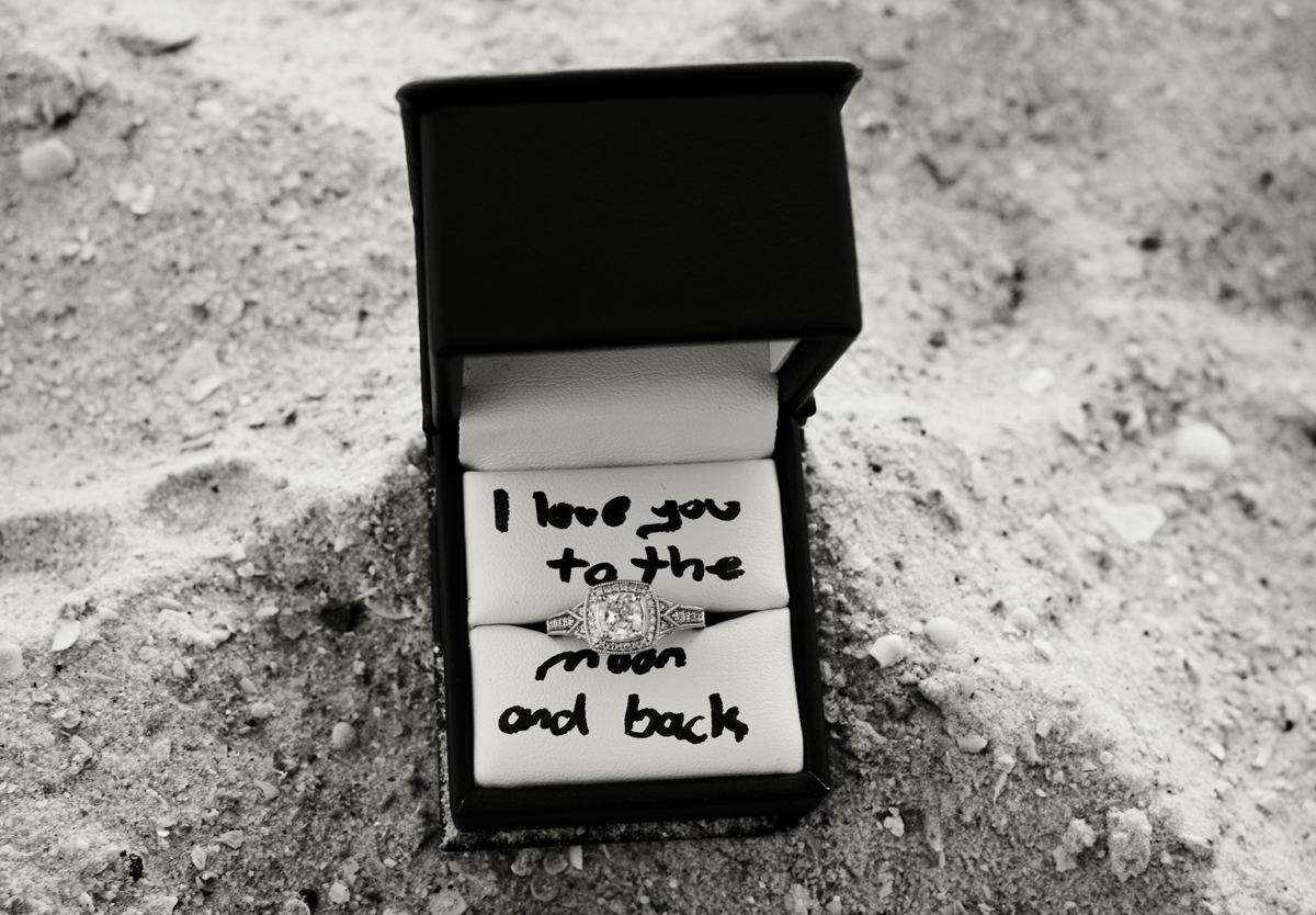 black and white, sand, beach, ring