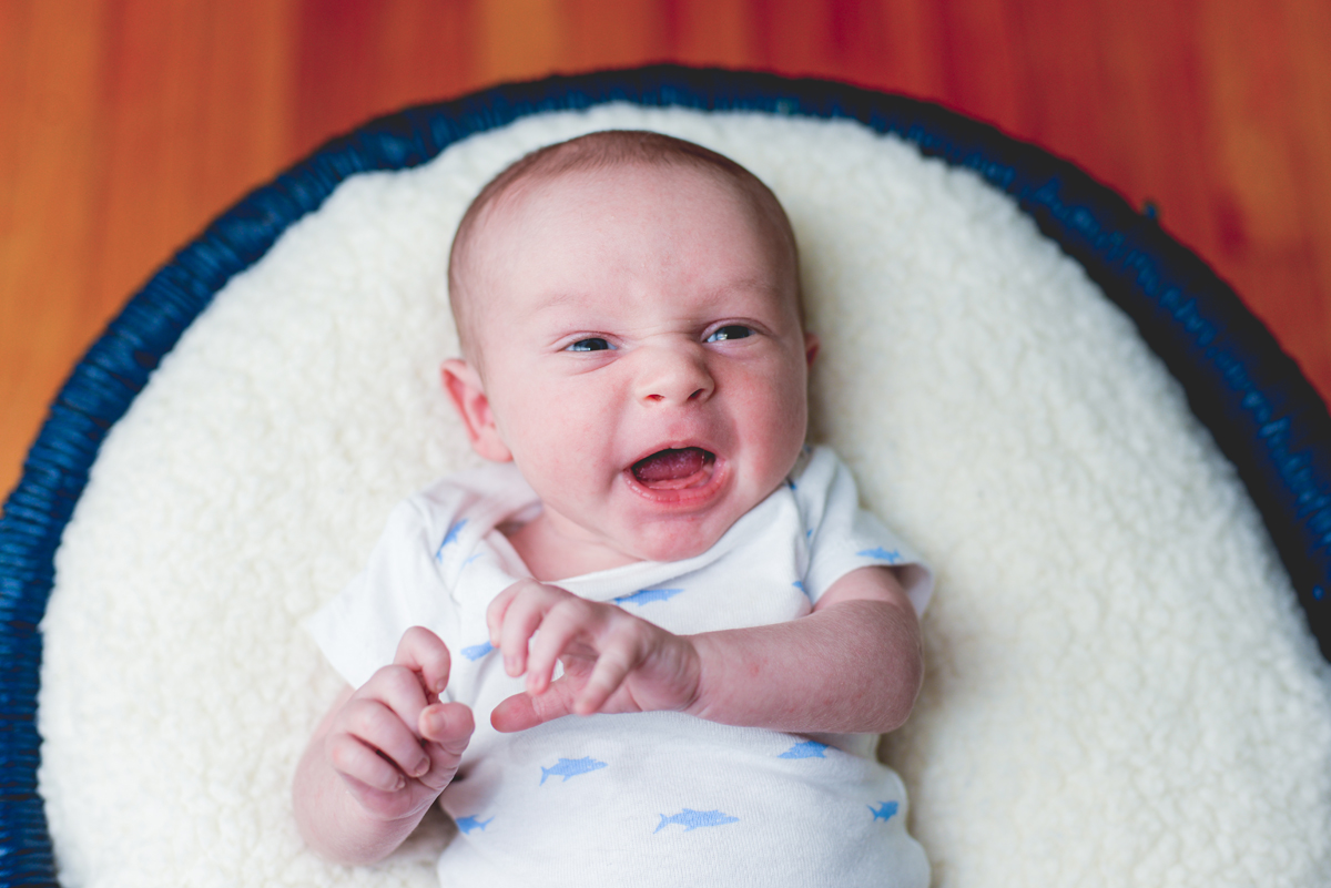 newborn, baby, boy, laughing