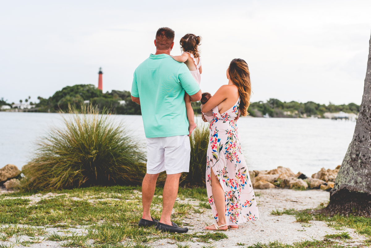 lighthouse, sand, beach, water, family, love