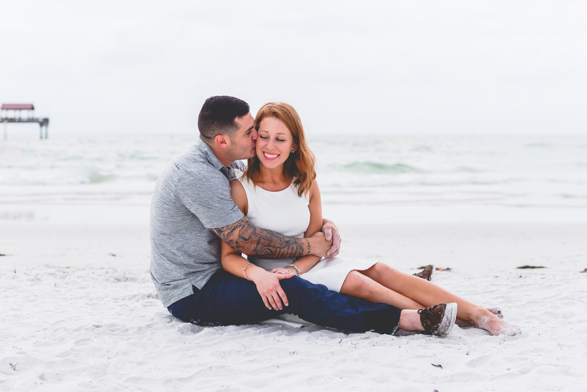 sand, beach, waves, tide, sitting, kissing, couple