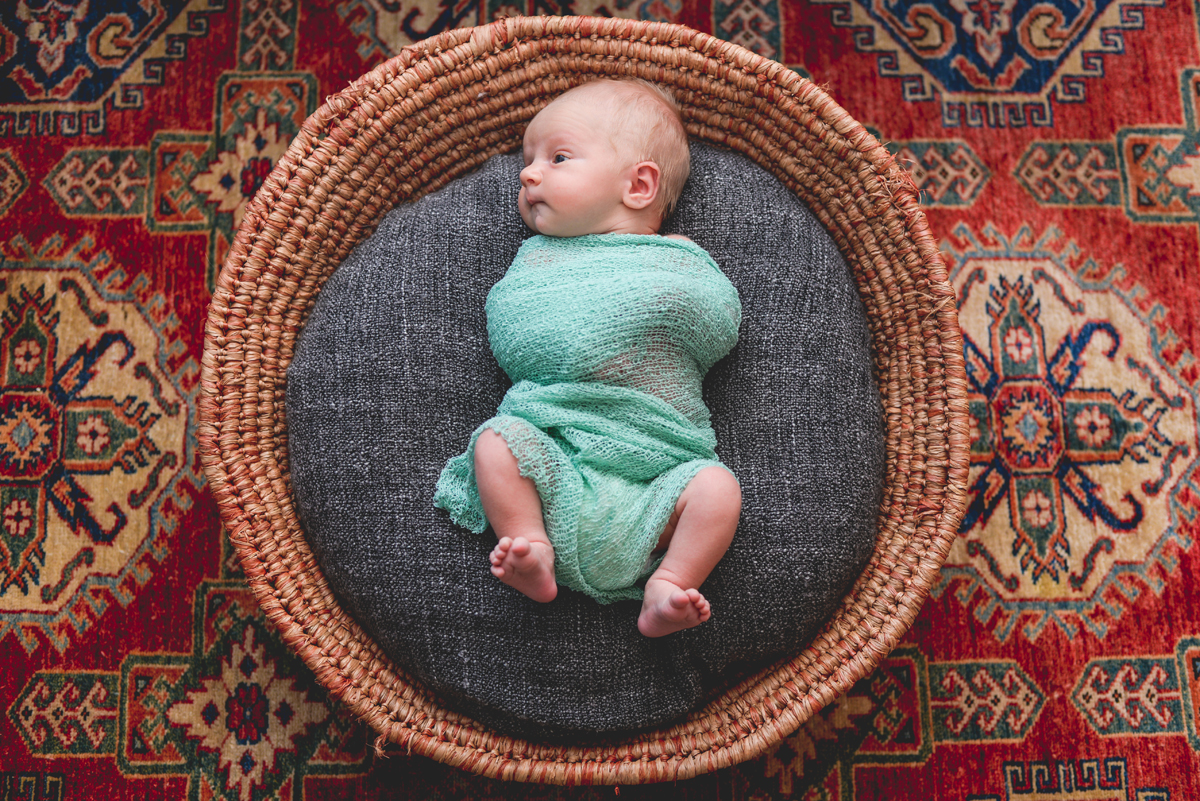 basket, baby, newborn, rug, boy