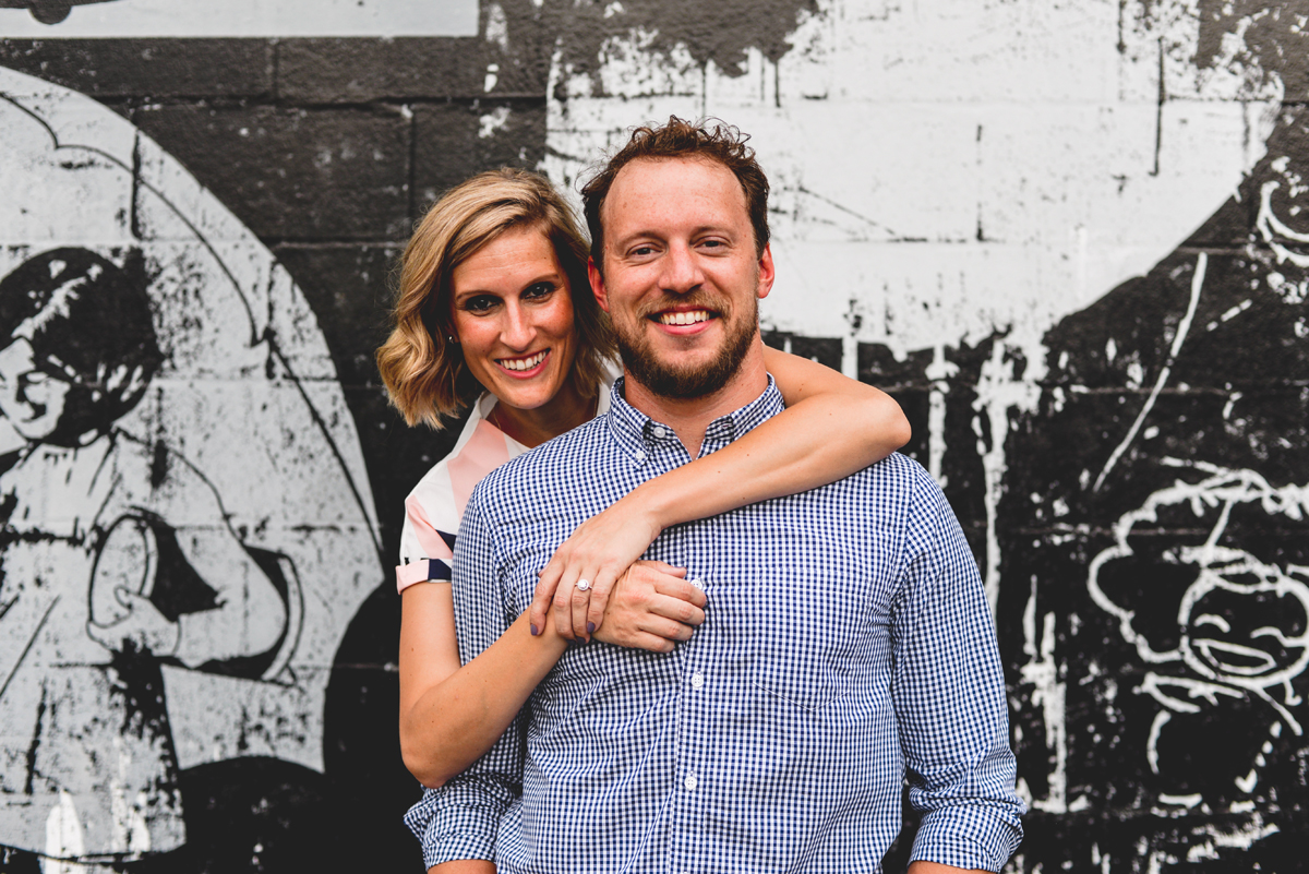 art, black and white, graffiti, couple, smiling 