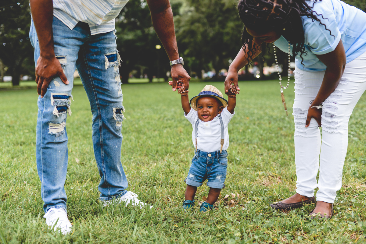 holding hands, family, jeans, grass, park