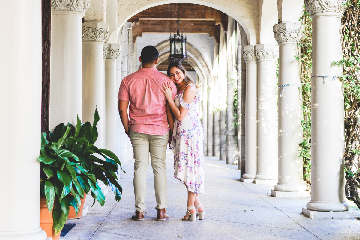 columns, downtown, smiling, arches