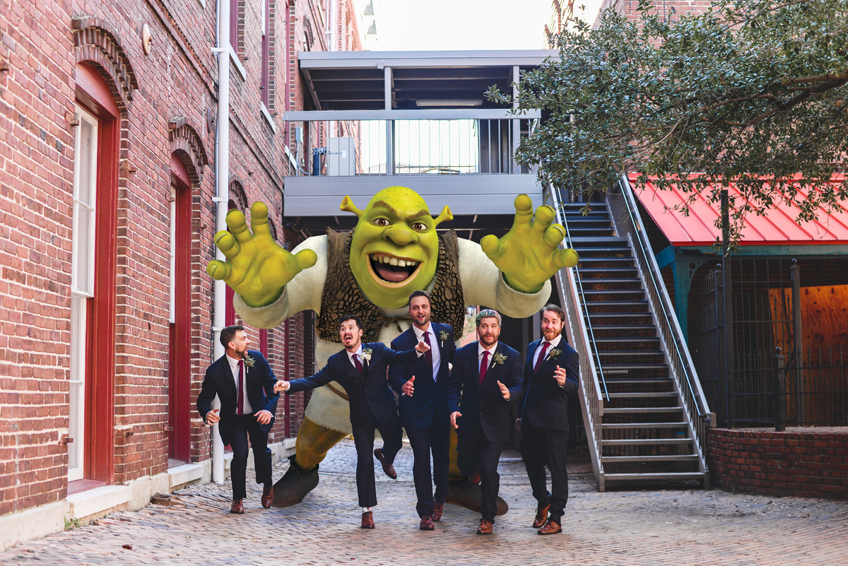 running, scary, funny, shrek, bridal party, ybor