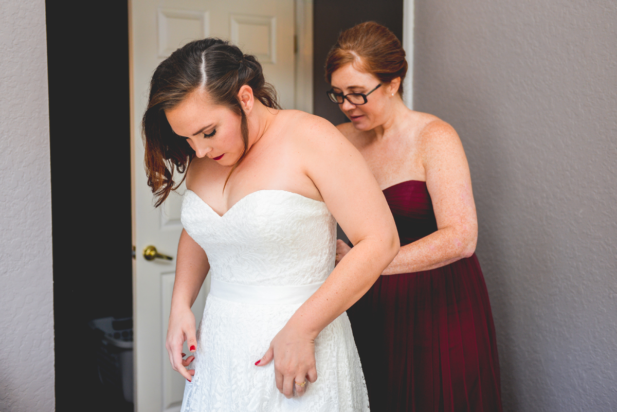 wedding dress, detail, getting ready, sister, bridesmaid