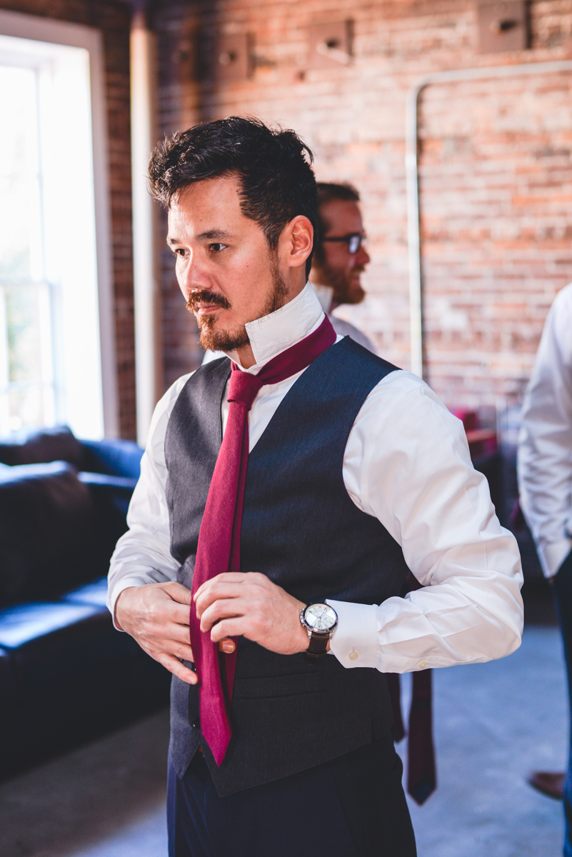 groom, tie, formal wear, suit, brick