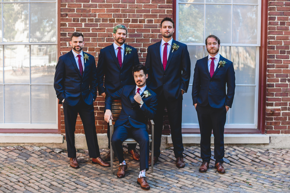 bridal party, groomsman, brick, ybor, classy, formal 