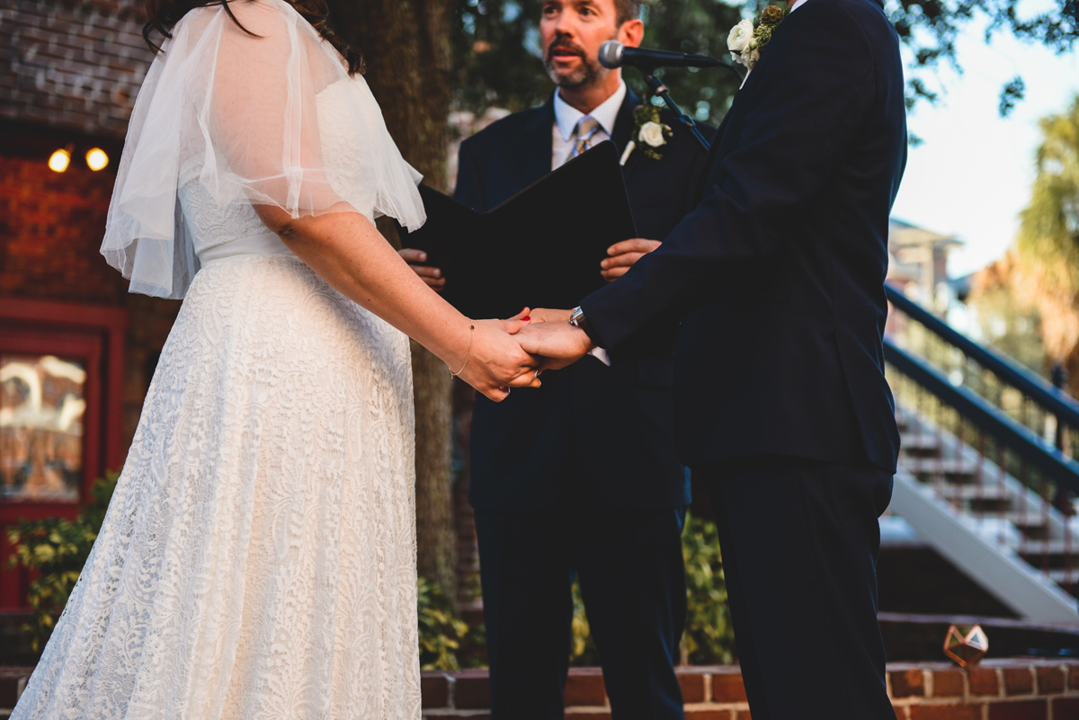 bride, groom, wedding, ceremony, holding hands