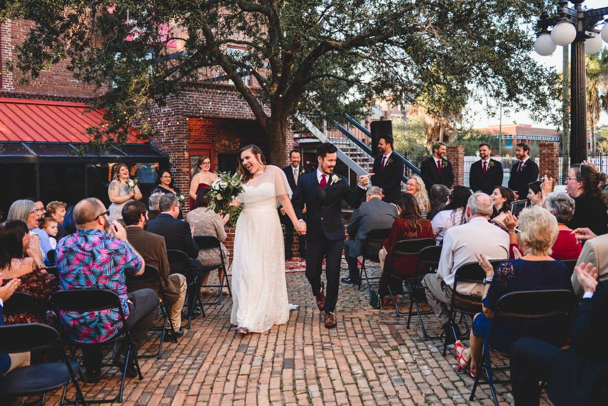 walking, isle, just married, happy, bliss