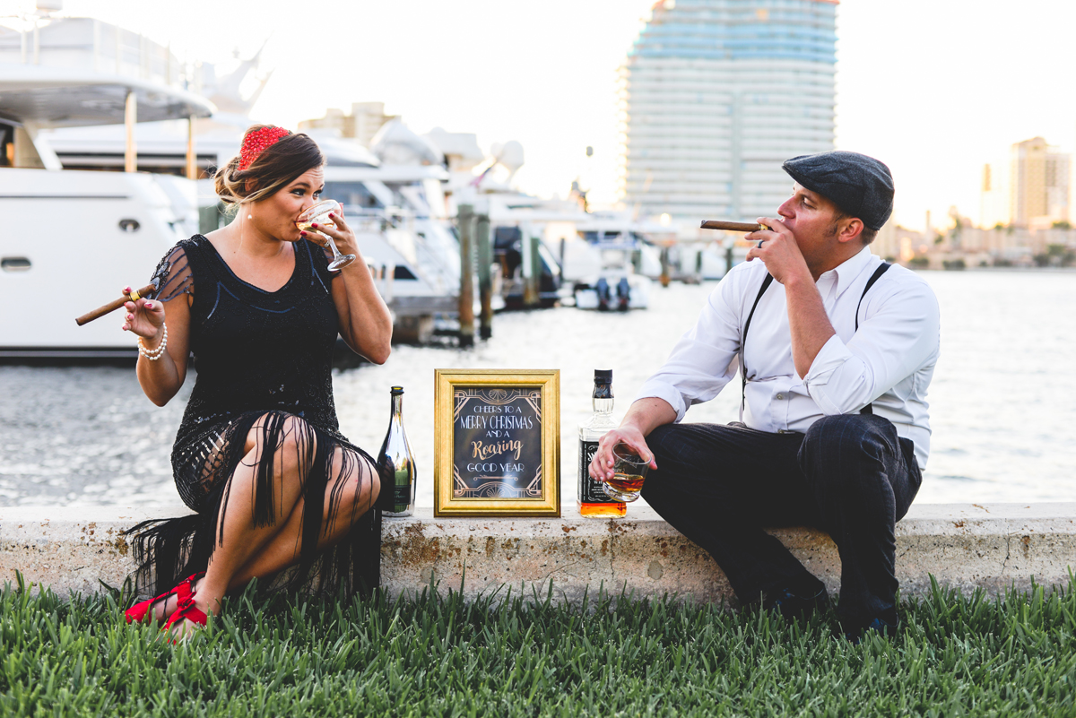 ocean, grass, boats, cigars, alcohol, flapper