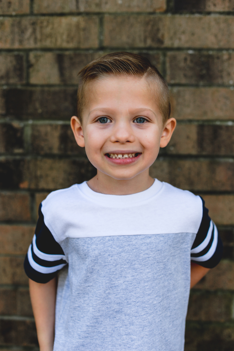 brother, son, boy, brick, portrait 