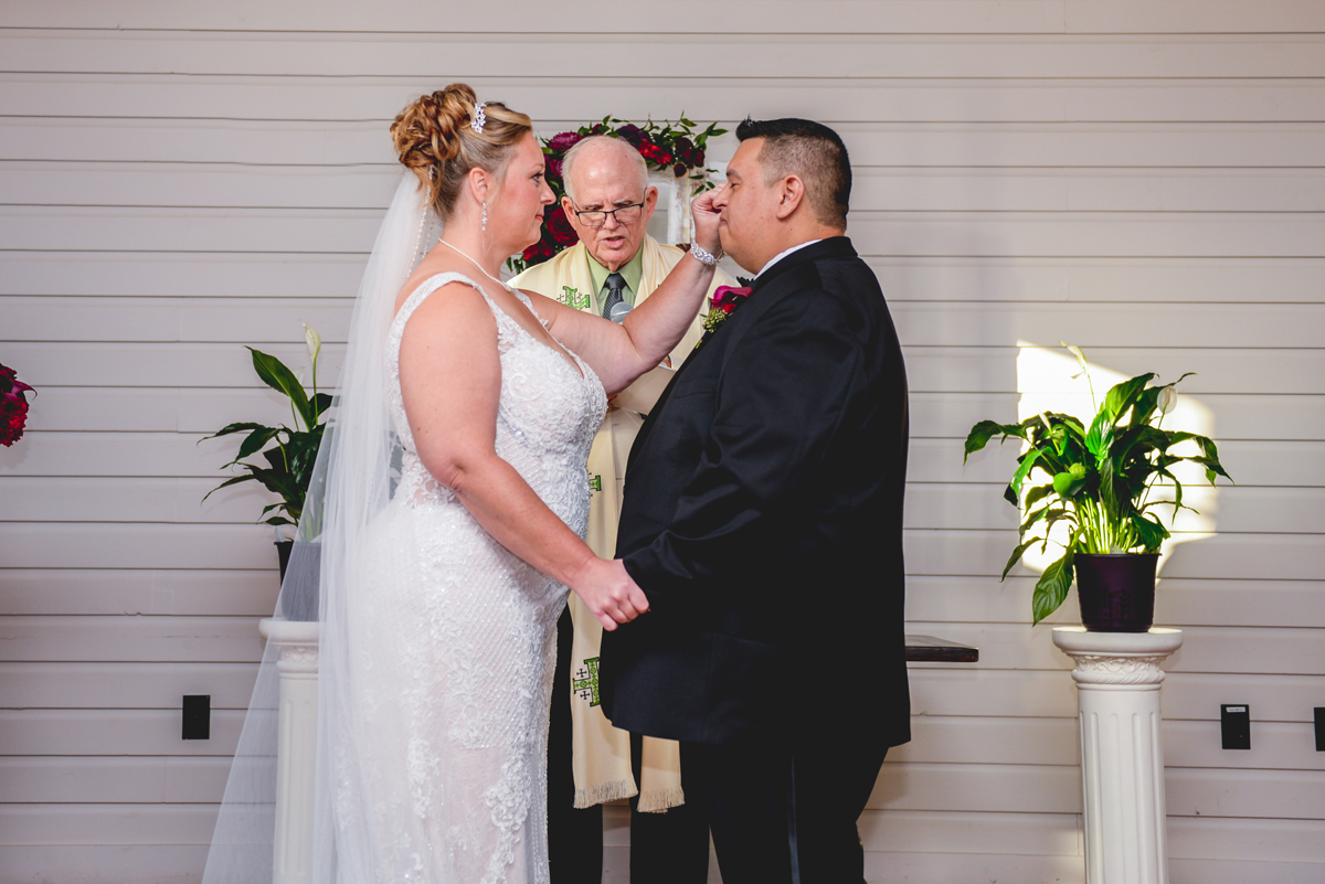 bride, groom, ceremony, wedding, crying