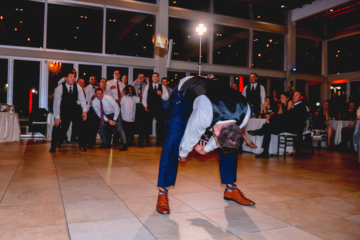 football, groom, garter, toss, men, wedding, catch