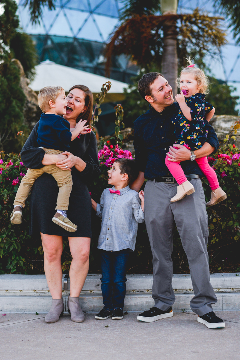 family, laughing, holding hands, kids, smiling