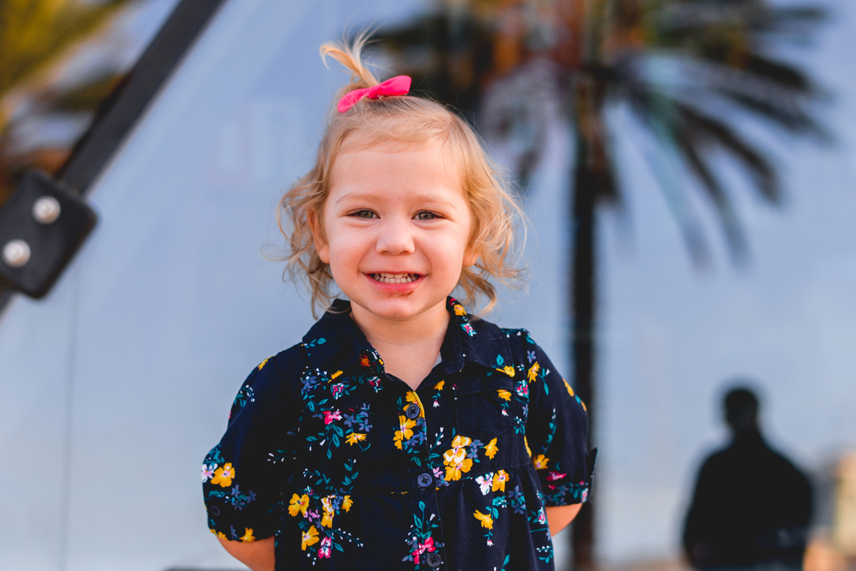 girl, portrait, glass, reflection, palm trees