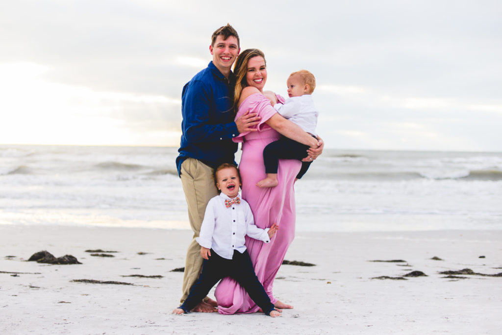 family, beach, mom to be, maternity, ocean, sand, brothers, bow tie