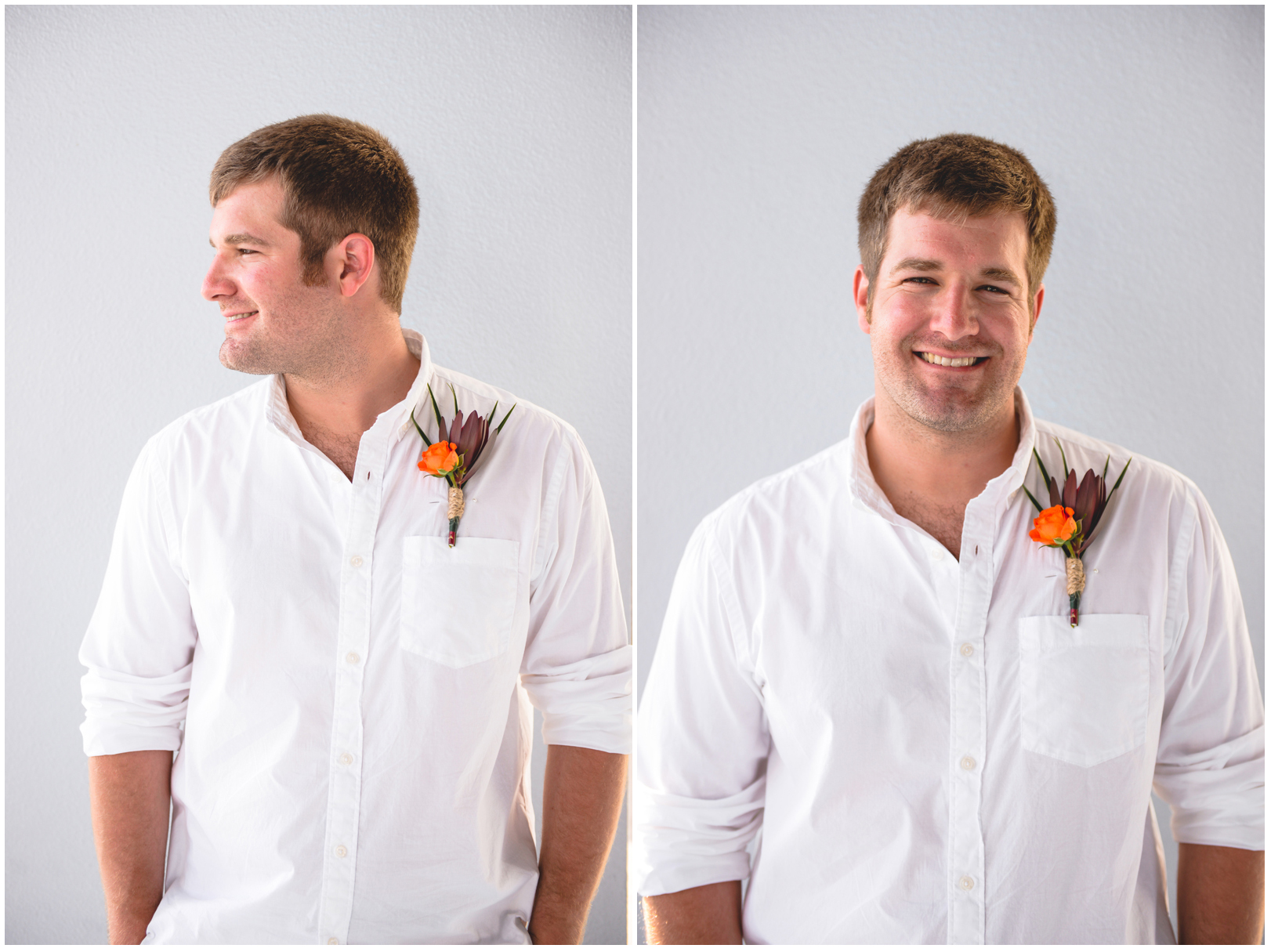 groom, portrait, boutonniere, flowers, wedding