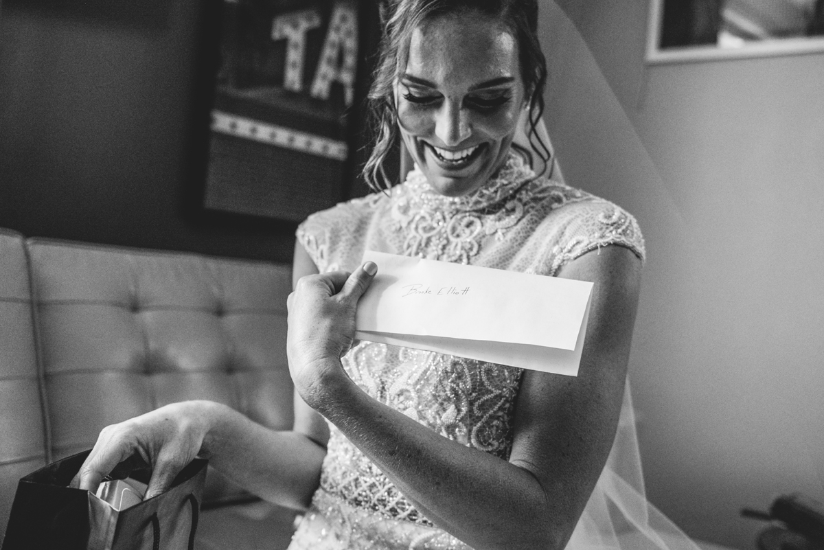 black and white, letter, bride, note, gifts, couch