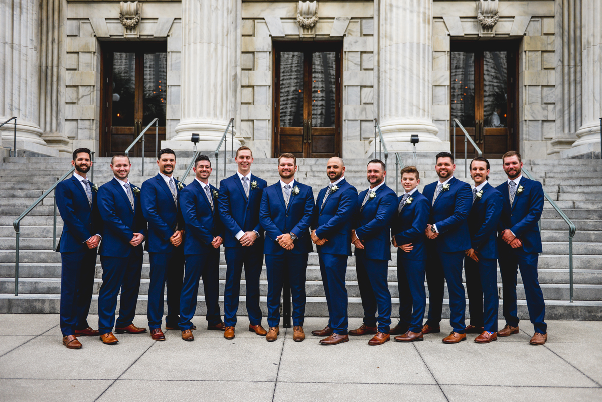 groom, groomsmen, guys, friends, historic, hotel