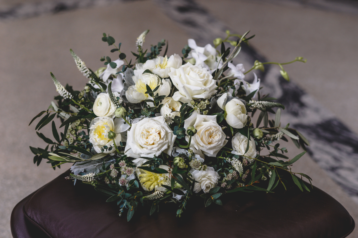 flowers, bouquet, roses, greenery, wedding