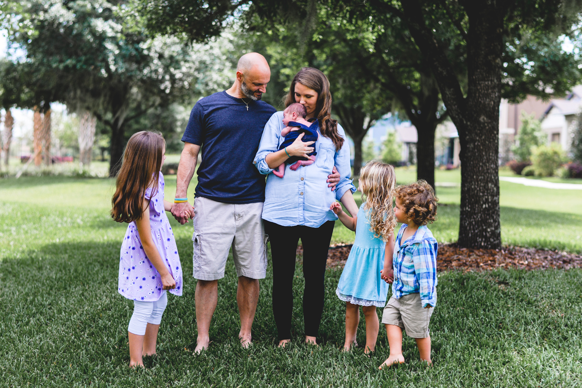 family, nature, trees, park, grass