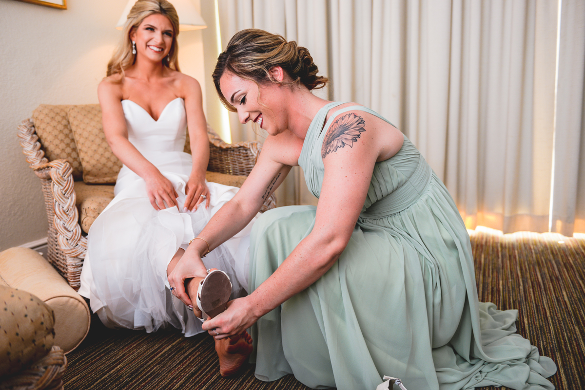 bride, bridesmaid, shoes, tattoo 