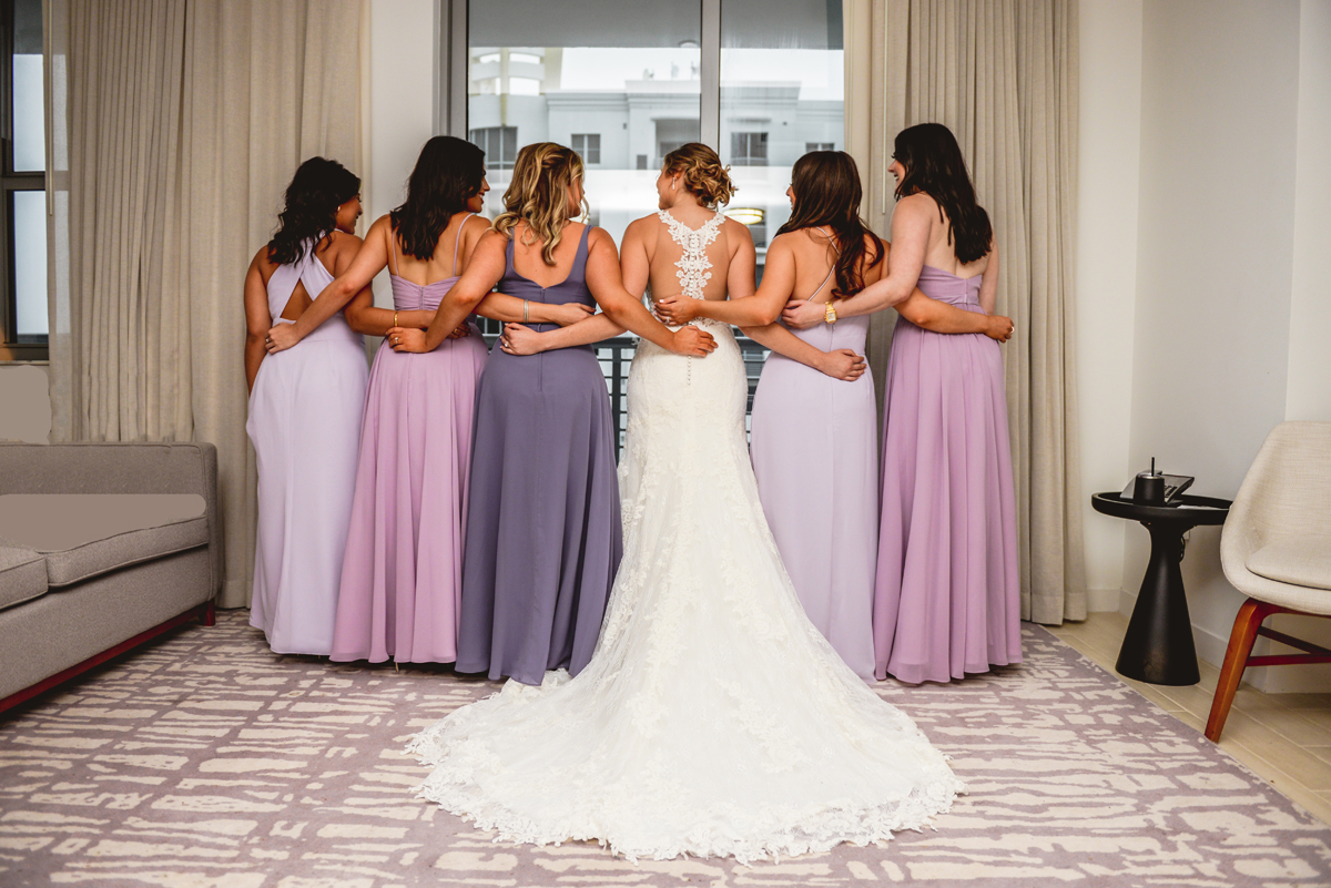 girls, dress, purple, pink, hotel