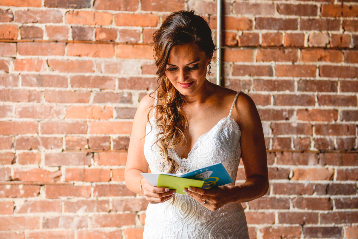 bride, brick, card, wedding