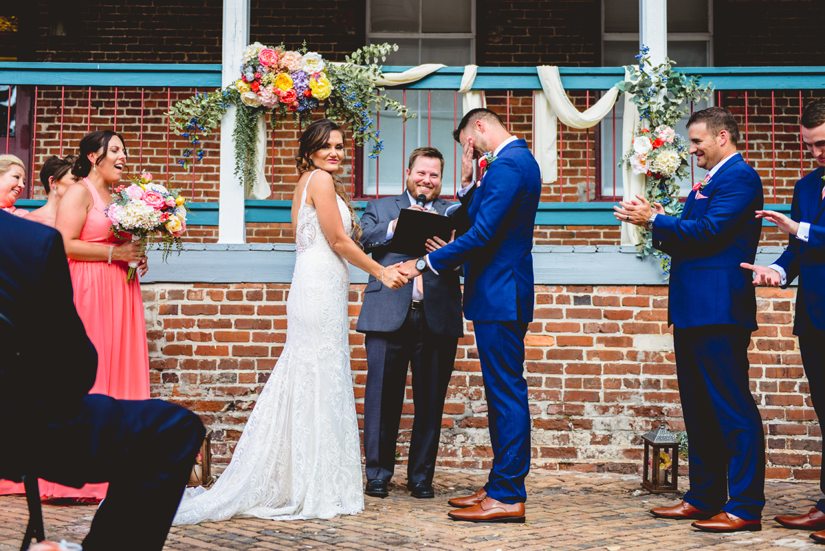 groom, crying, bride, ceremony, emotions