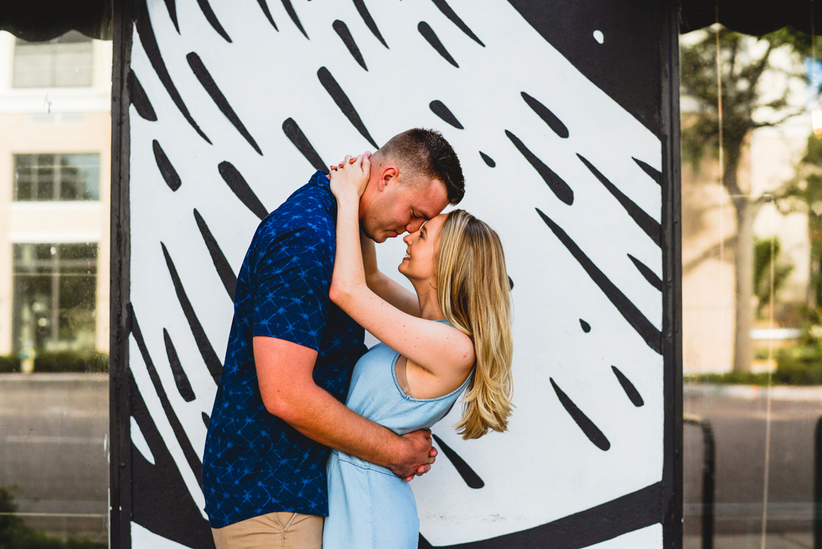 couple, holding hands, window, art