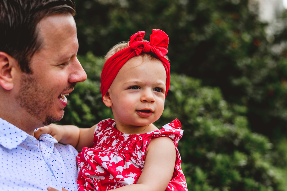 dad, daughter, baby, bowtie, portrait