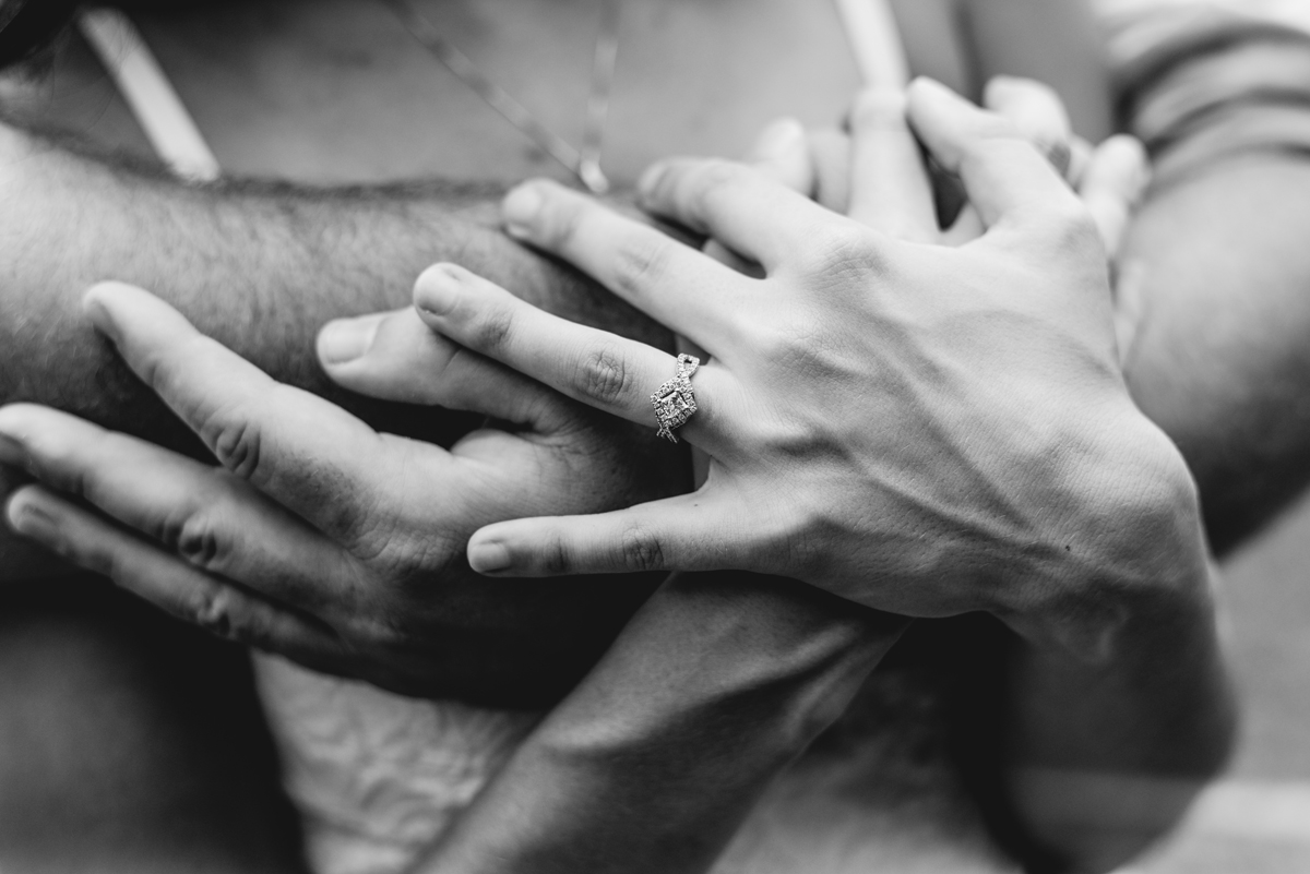 hands, diamond, ring, engaged, couple