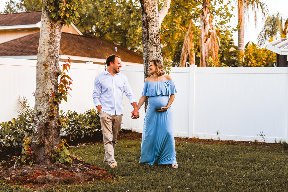 Backyard Tampa Maternity Session