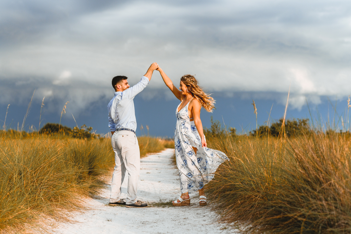 Honeymoon Island Park Engagement